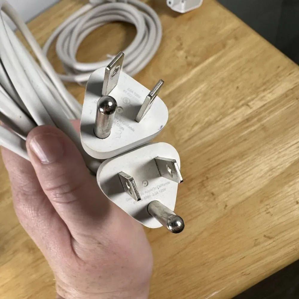 Apple 45 Watt MagSafe 2 AC Adapter w/Power Cord A1436 Genuine‎ OEM Used 3 Cords